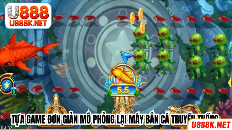 Tựa game đơn giản mô phỏng lại máy bắn cá truyền thống