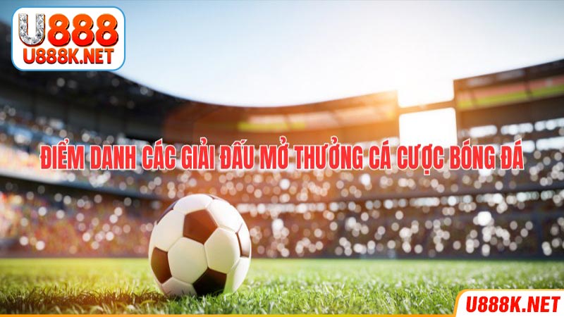 Các giải đấu bóng đá luôn được mong chờ mở thưởng