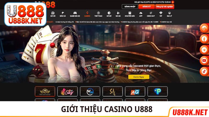 Giới thiệu về hạng mục casino tại U888