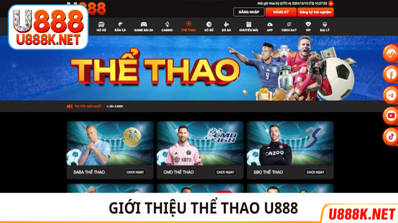 Giới thiệu về thể thao tại U888