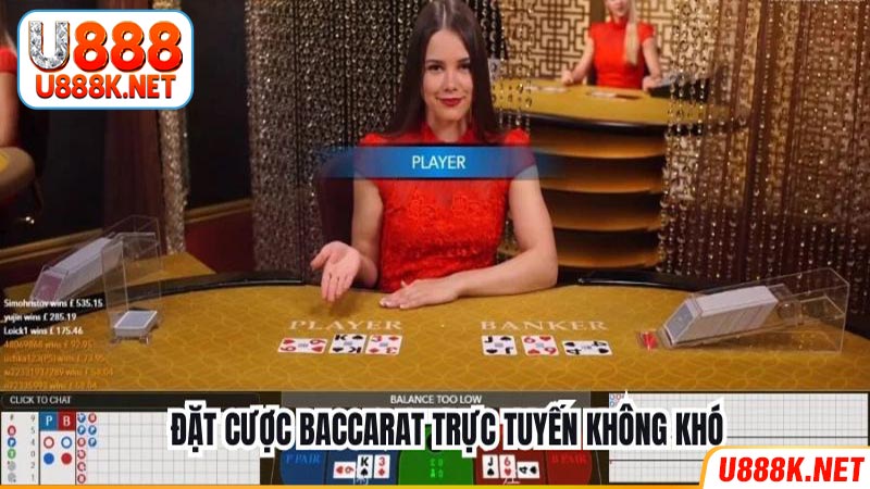 Đặt cược Baccarat trực tuyến không khó